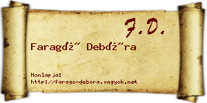 Faragó Debóra névjegykártya